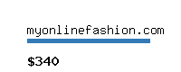 myonlinefashion.com Website value calculator