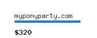 myponyparty.com Website value calculator