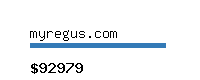 myregus.com Website value calculator
