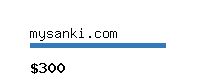 mysanki.com Website value calculator