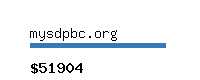 mysdpbc.org Website value calculator