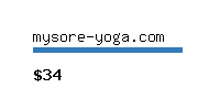 mysore-yoga.com Website value calculator