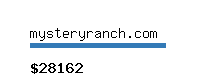 mysteryranch.com Website value calculator