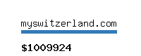 myswitzerland.com Website value calculator