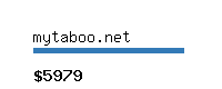 mytaboo.net Website value calculator