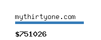 mythirtyone.com Website value calculator