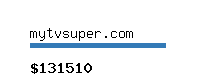 mytvsuper.com Website value calculator