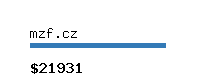 mzf.cz Website value calculator