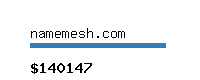 namemesh.com Website value calculator