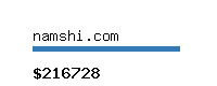 namshi.com Website value calculator