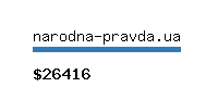 narodna-pravda.ua Website value calculator