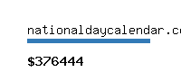 nationaldaycalendar.com Website value calculator