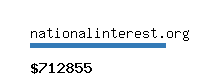 nationalinterest.org Website value calculator