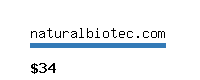 naturalbiotec.com Website value calculator