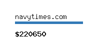 navytimes.com Website value calculator