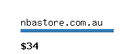 nbastore.com.au Website value calculator