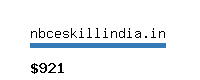 nbceskillindia.in Website value calculator