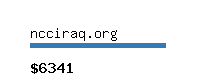 ncciraq.org Website value calculator