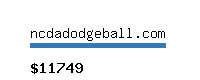 ncdadodgeball.com Website value calculator