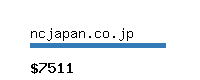 ncjapan.co.jp Website value calculator