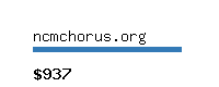 ncmchorus.org Website value calculator