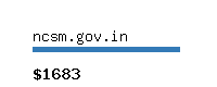 ncsm.gov.in Website value calculator