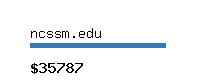 ncssm.edu Website value calculator