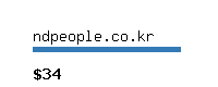 ndpeople.co.kr Website value calculator