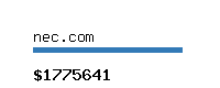 nec.com Website value calculator