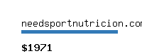 needsportnutricion.com Website value calculator