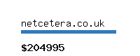 netcetera.co.uk Website value calculator