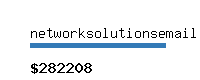 networksolutionsemail.com Website value calculator