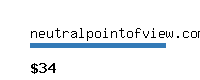 neutralpointofview.com Website value calculator