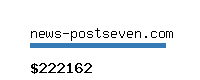 news-postseven.com Website value calculator