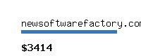 newsoftwarefactory.com Website value calculator