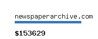 newspaperarchive.com Website value calculator