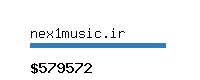 nex1music.ir Website value calculator