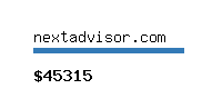 nextadvisor.com Website value calculator