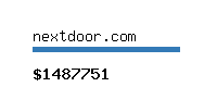 nextdoor.com Website value calculator