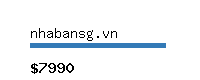 nhabansg.vn Website value calculator