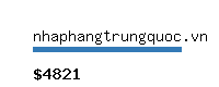 nhaphangtrungquoc.vn Website value calculator