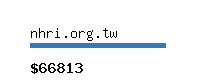 nhri.org.tw Website value calculator