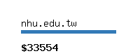 nhu.edu.tw Website value calculator