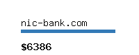 nic-bank.com Website value calculator