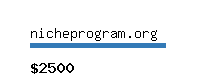 nicheprogram.org Website value calculator
