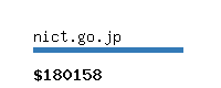nict.go.jp Website value calculator