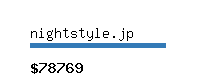 nightstyle.jp Website value calculator