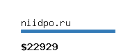 niidpo.ru Website value calculator