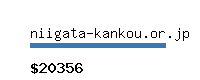 niigata-kankou.or.jp Website value calculator