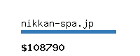 nikkan-spa.jp Website value calculator